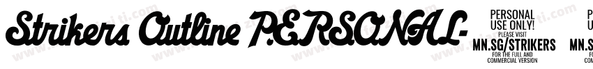 Strikers Outline PERSONAL字体转换